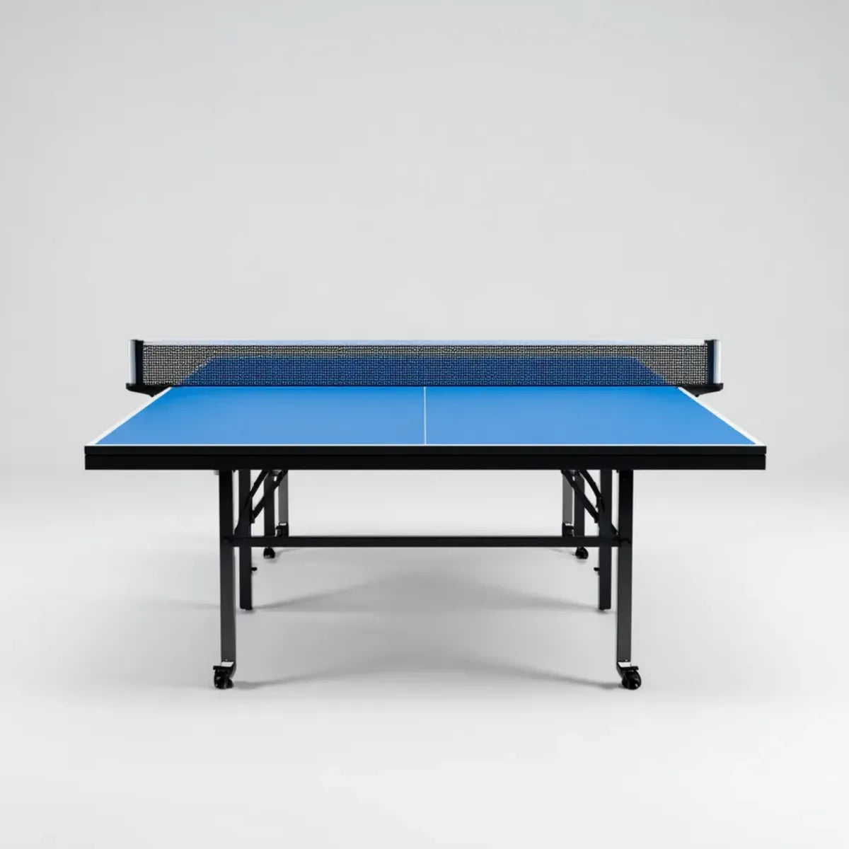 Table de ping-pong pliante bleue 274 x 152.5 x 76 cm plateau MDF 15 mm rectangulaire