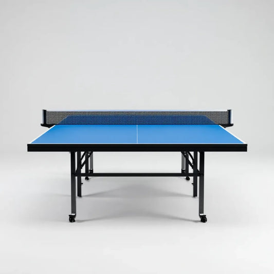 Table de ping-pong pliante bleue 274 x 152.5 x 76 cm plateau MDF 15 mm rectangulaire