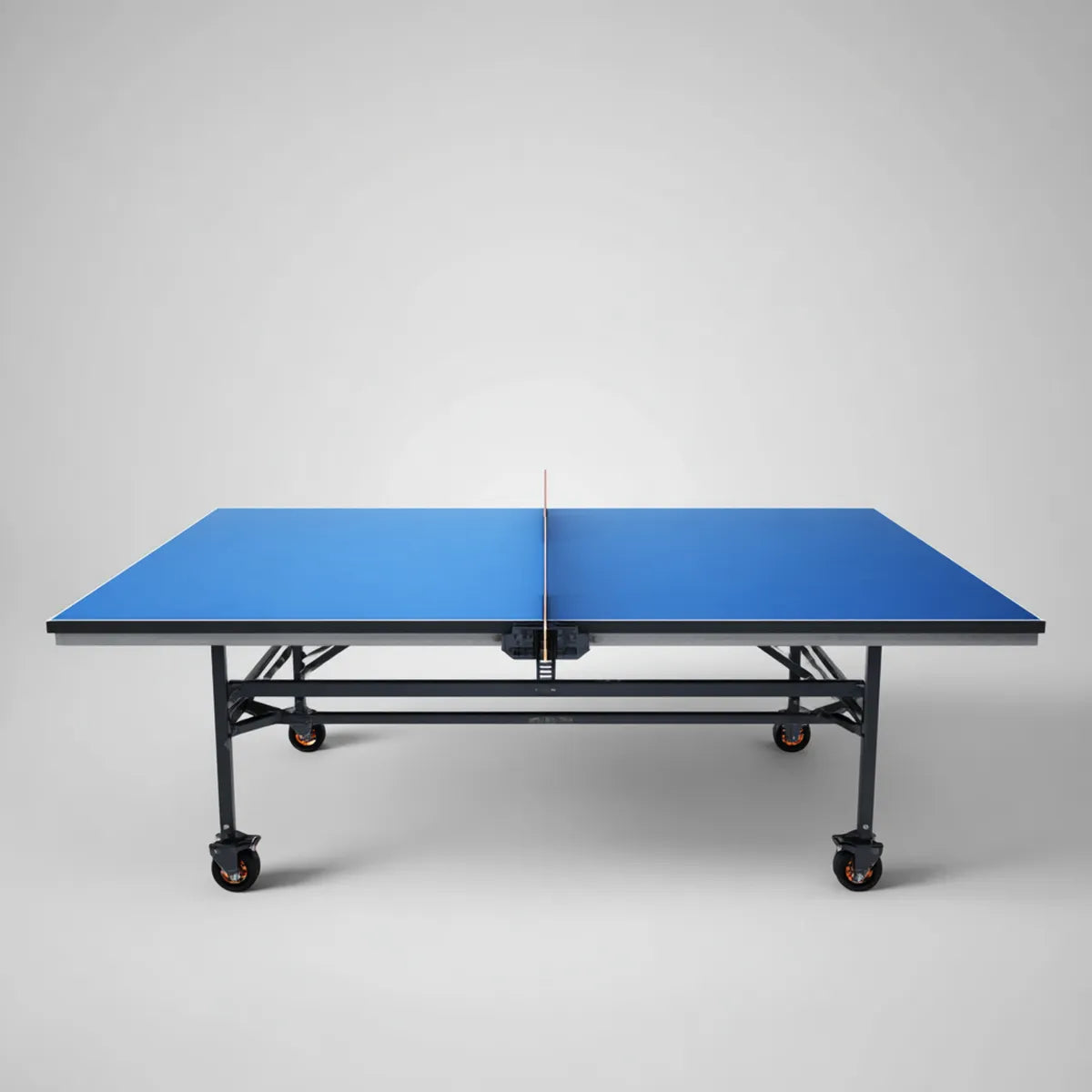 Table de ping-pong bleue 274 x 152.5 x 76 cm plateau rectangulaire en MDF 18 mm cadre en acier